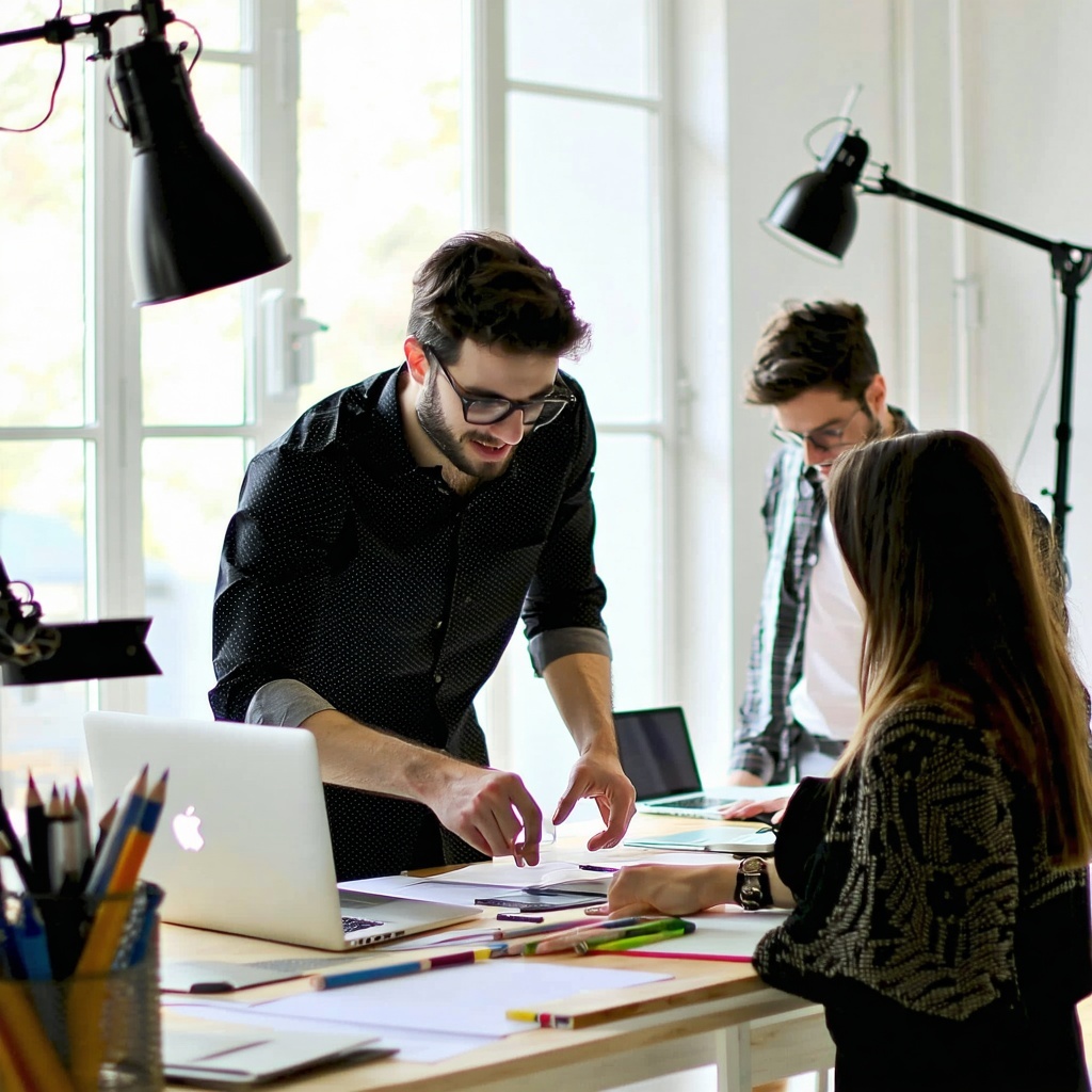 designers working in a creative agency office-1